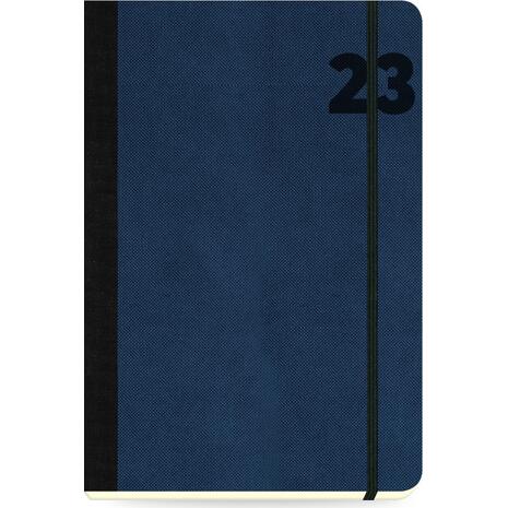 Ημερολόγιο ημερήσιο The Writing Fields Adventure 3070 17x24cm 2023 με λάστιχο flexbook ανάγλυφο εξώφυλλο Royal Blue